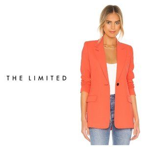 The Limited Coral Orange Blazer